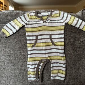 Elegant Baby Striped Kids Footie - muted colors